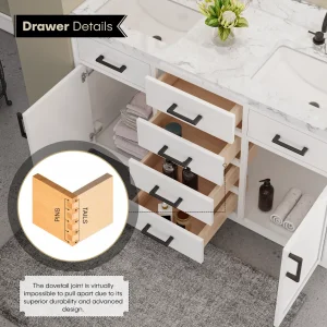 54" Double Vanity With Top